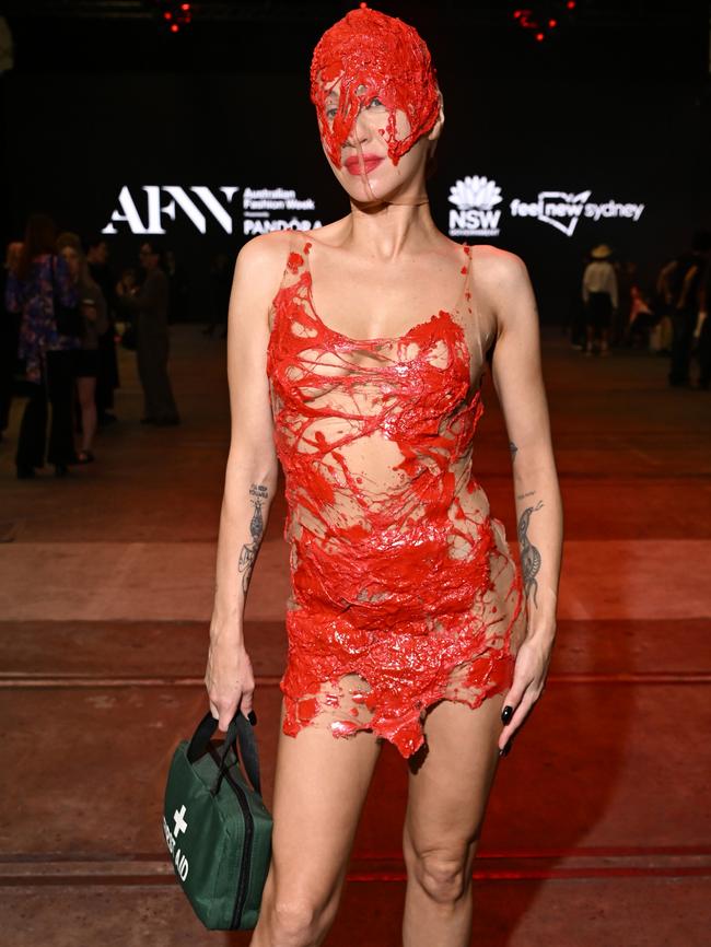 Imogen Anthony, wearing Blood and Guts by Lemaine. Picture: Getty Images