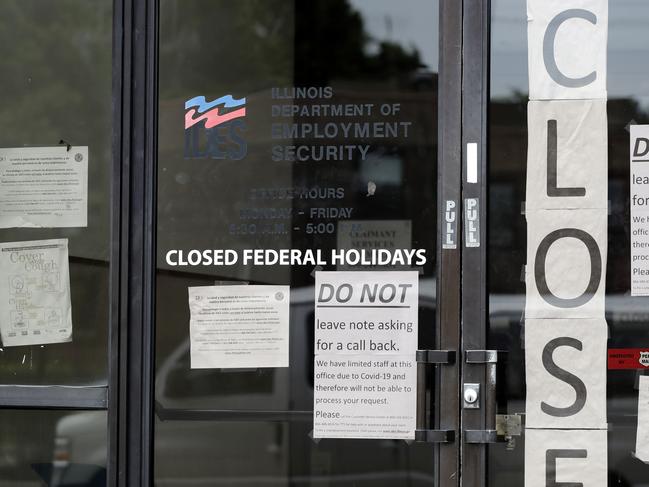 COVID-19 lockdowns have strangled the US economy. Picture: AP