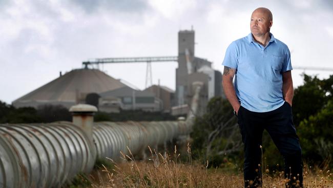 Former smelter worker Carl Millard at the Alcoa smelter. Picture: David Geraghty