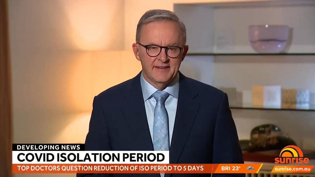 Anthony Albanese reaffirmed that the decision was made jointly with each state’s chief health officer’s advice. Picture: Sunrise