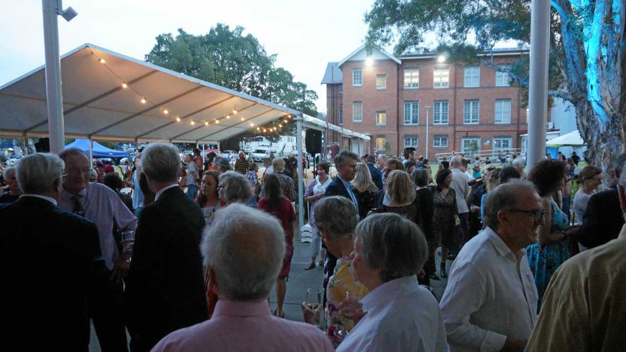 Crowds at the Lismore Regional Art Gallery opening night. Picture: Alina Rylko