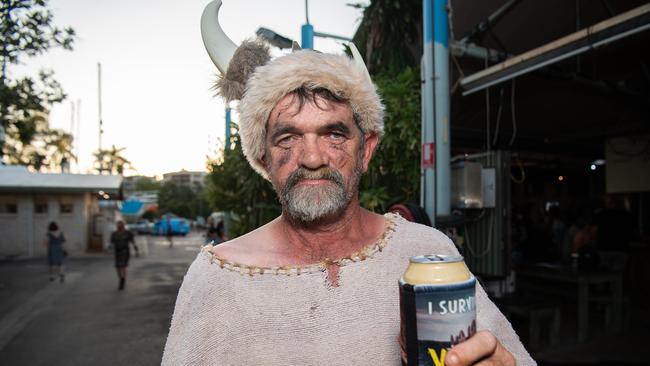 Jarrod Goggin at the 2023 Dinah Beach Yacht Club Viking Funeral. Picture: Pema Tamang Pakhrin