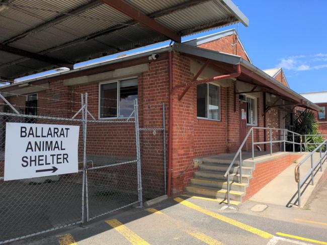 Entrance to the Ballarat Animal Shelter in Alfredton.