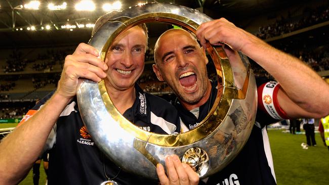 Ernie Merrick coached Kevin Muscat to two A-League titles while with Melbourne Victory. Picture: Getty Images