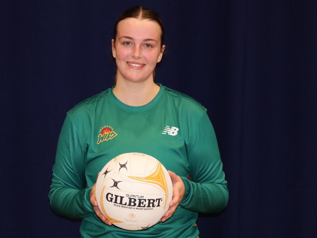 Grace Close has been selected to play for Tasmania Wild. Picture: Tasmania Netball
