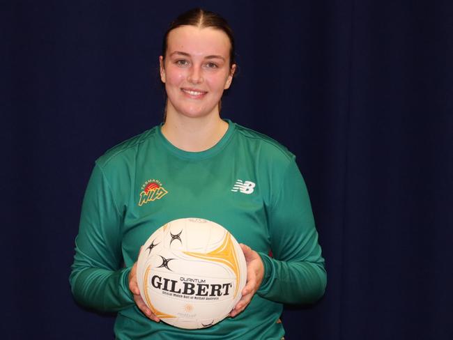 Grace Close has been selected to play for Tasmania Wild. Picture: Tasmania Netball