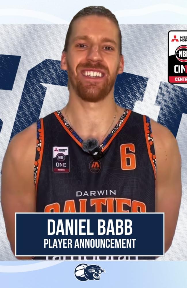 Darwin Salties player Daniel Babb has been recruited by NBL1 Central's South Adelaide Panthers. Picture: South Adelaide Basketball Club Facebook