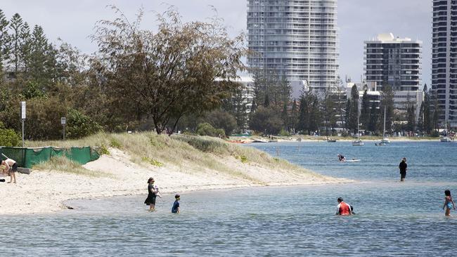 The spot near where the toddler was found. Picture: Nigel Hallett