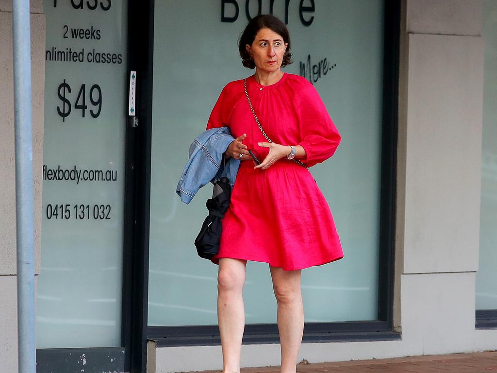 Gladys Berejiklian has announced she will join Optus as an Executive, her first job since leaving politics. Picture: Toby Zerna