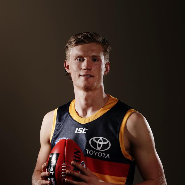 The Crows could blood Fischer McAsey in Round 1. Picture: AAP Image/Scott Barbour