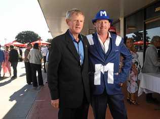 REGULARS: Mick and Norm Scanlan at the 2019 Ipswich Cup. Picture: Rob Williams