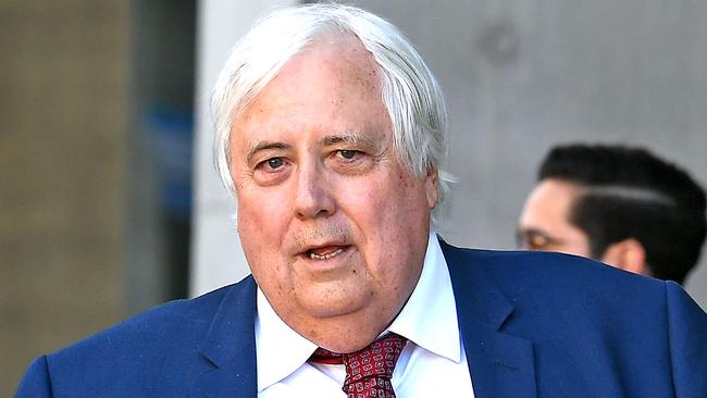 Clive Palmer leaves Supreme Court.Wednesday July 24, 2019. (AAP image, John Gass)