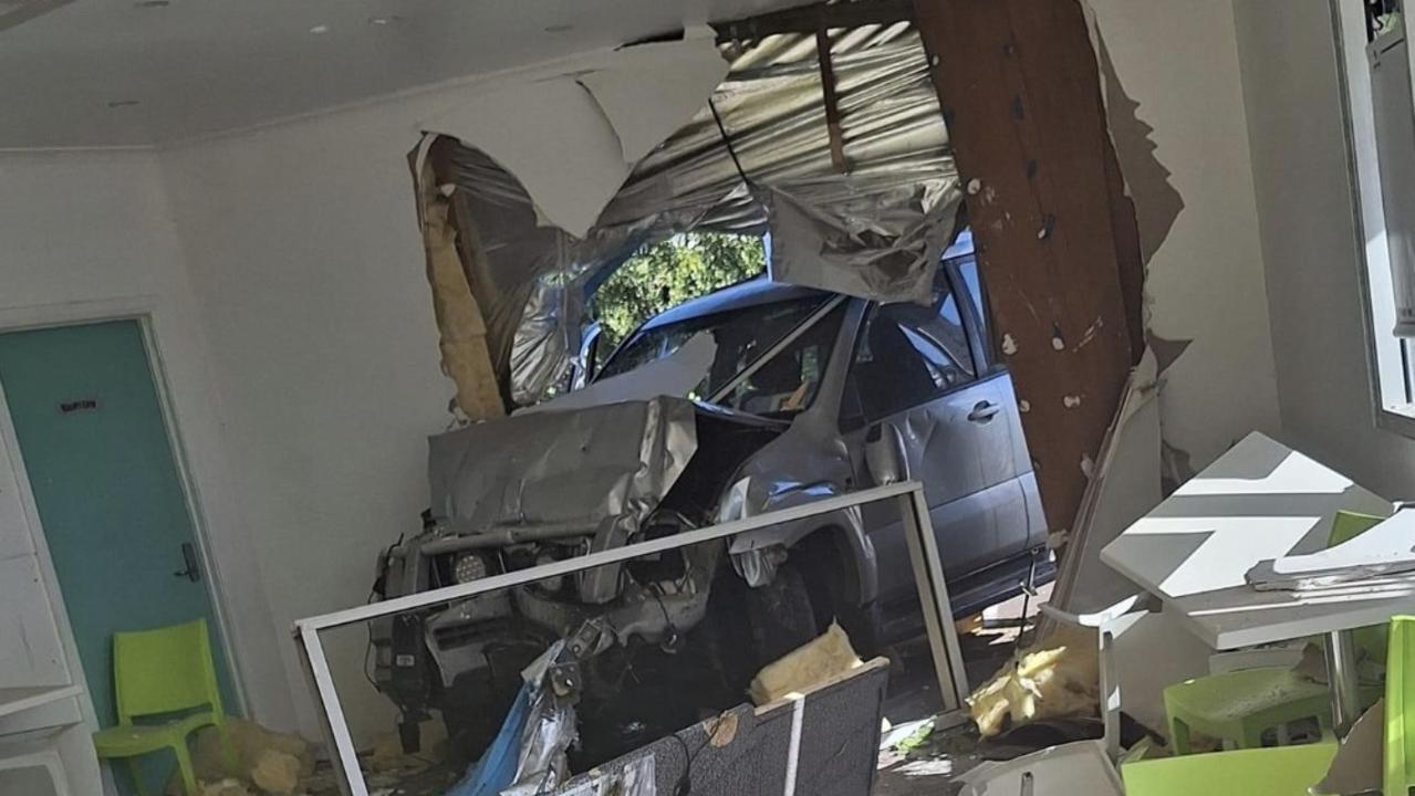 A driver has been transported to Chinchilla Hospital with minor lacerations after the vehicle he was driving barrelled through a kebab shop on Price St, Chinchilla on Tuesday August 29, 2023.