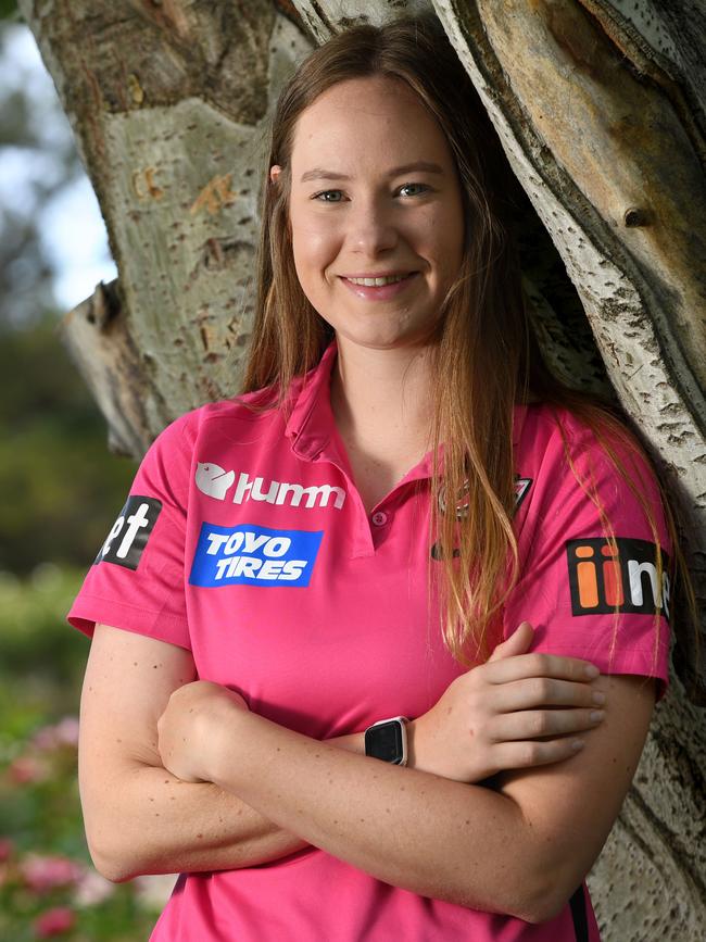 As athe WBBL comes to a close, Cheatle is happy to have gone back to play. Picture: Tricia Watkinson/NCA