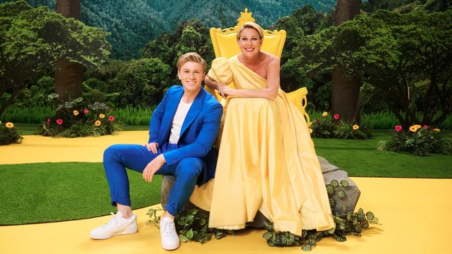 Robert Irwin replaced Dr Chris Brown as co-host of I'm A Celebrity Get Me Out Of Here! alongside Julia Morris. Picture: Channel 10