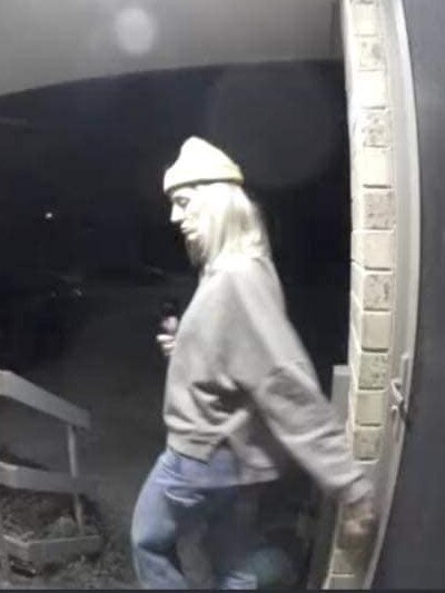 An image of Ms Weatherstone captured on CCTV. Picture: Facebook