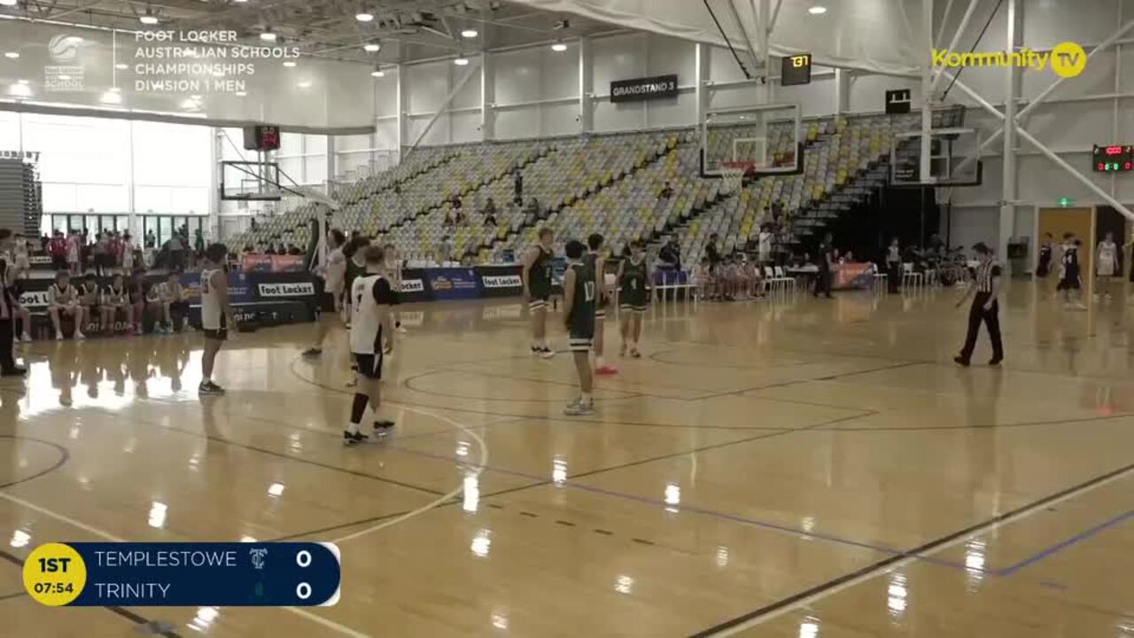 Replay:  Templestowe College v Trinity Grammar (U20 Men Div 1) - 2024 Basketball Australia Schools Championships Day 3