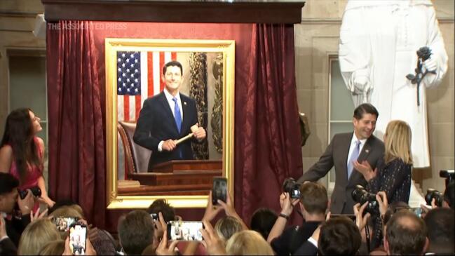 Portrait of former Speaker Paul Ryan unveiled