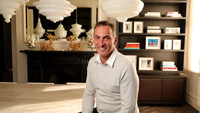 Antony Catalano pictured at home in St Kilda in 2019. Picture: Stuart McEvoy