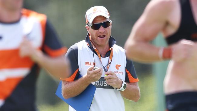 GWS head of athletic performance David Joyce helped Deledio recover from his calf injuries. Picture: Phil Hillyard