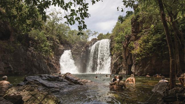 Florence Falls, Litchfield National Park, will be open from noon on Friday. But social distancing rules apply. Pic: Tourism NT