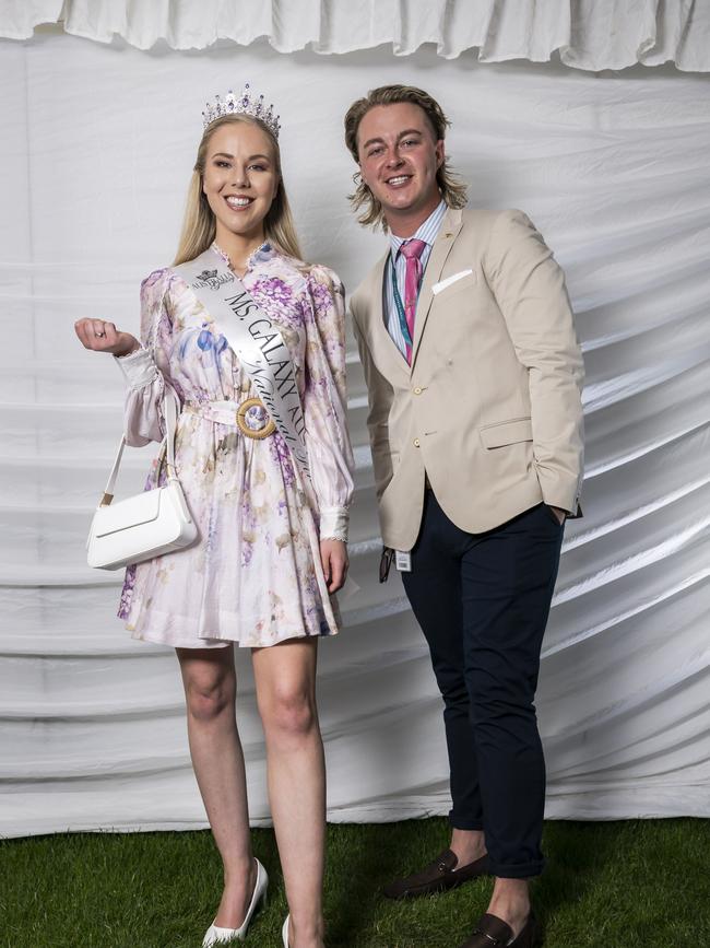 Kimmi Jayne and Harrison Joyce. Hobart Cup 2024. Picture: Caroline Tan