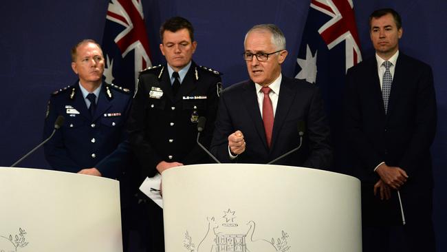 The PM and senior leaders were forced to balance the priority of public safety with being able to carry out the operation long enough to uncover how big the network might be. Picture: Jeremy Piper