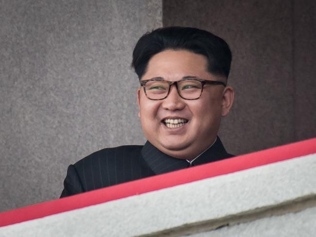 North Korean leader Kim Jong-un may show his military might on his grandfather’s birthday on Saturday. Picture: AFP/Ed Jones