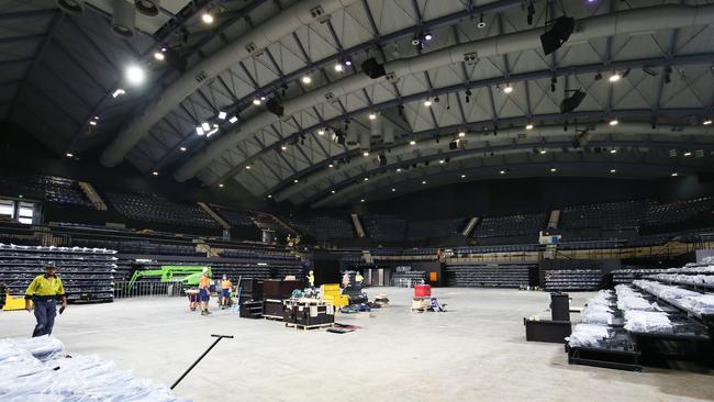 Redevelopment works on the Cairns Convention Centre. Picture: Brendan Radke