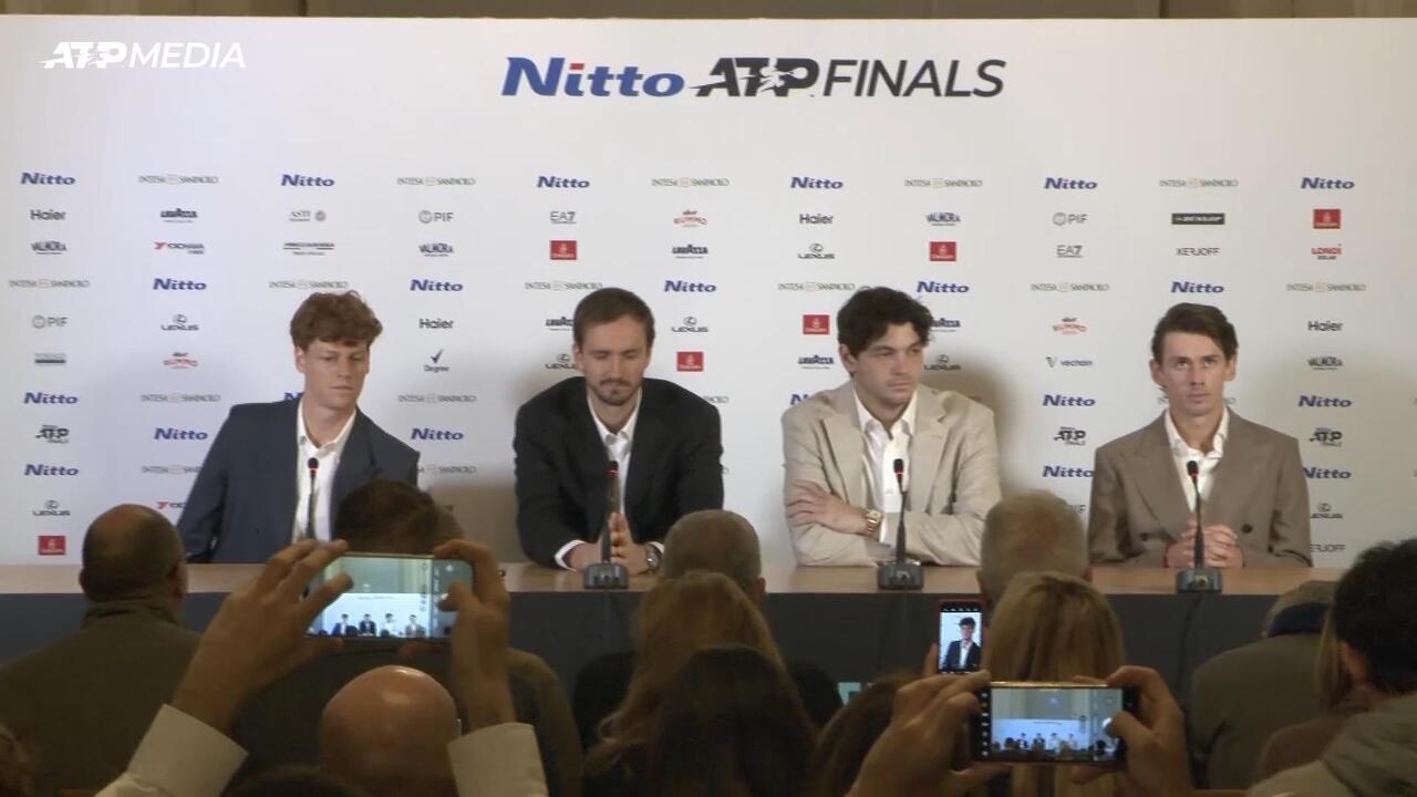 Sinner, Medvedev, Fritz and de Minaur preview the ATP Finals