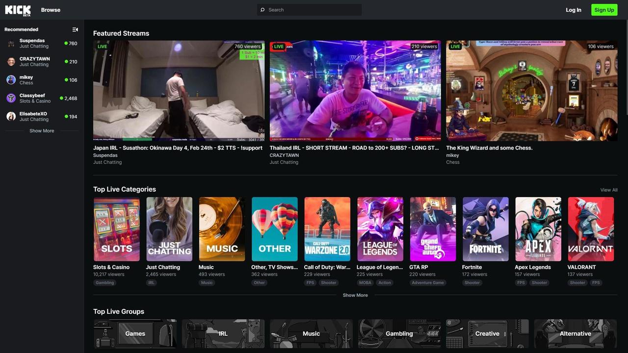 Kick Porn - Controversial streamer shows porn on new platform | news.com.au â€”  Australia's leading news site