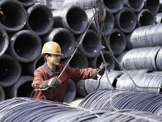 A steelworker in Qinghai Province, China. Picture: iStock