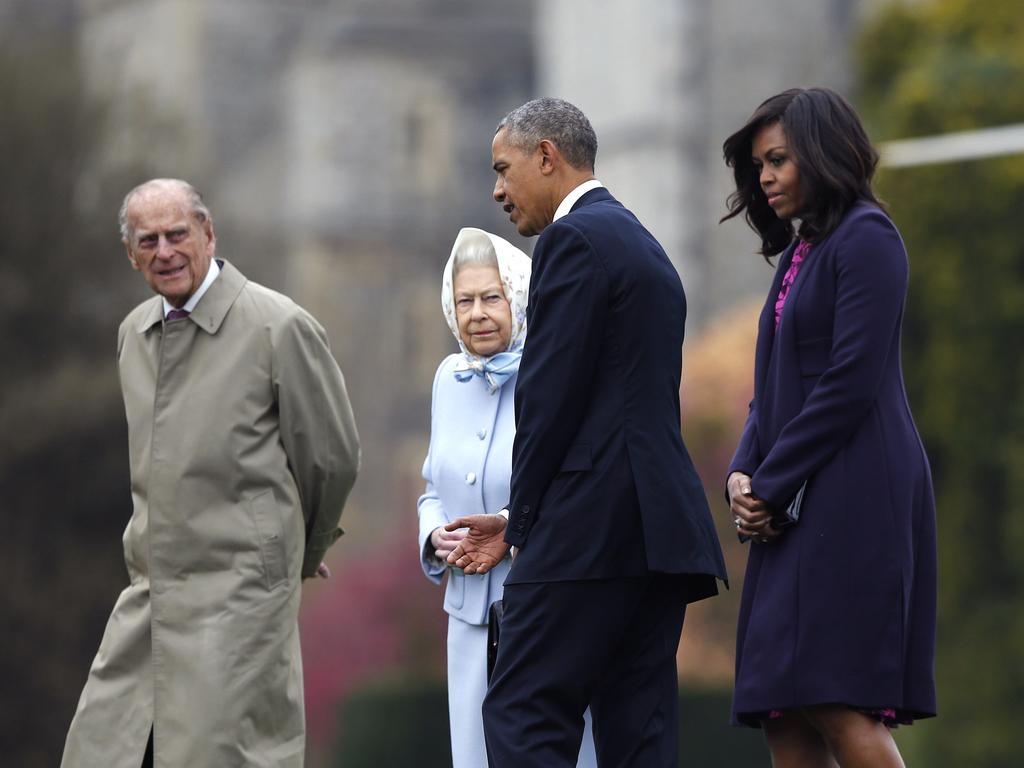 The four meet again in 2016 before Obama leaves office. Picture: Getty Images.