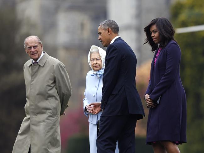 The four meet again in 2016 before Obama leaves office. Picture: Getty Images.