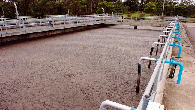 The untreated sewage flowed from the West Gosford main pipeline plant straight into Narara Creek. File picture: Troy Snook