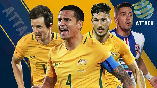 Who could the players to give depth to the front three for the Socceroos?