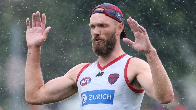 Max Gawn dominates as a No. 1 ruckman. Picture: Mark Stewart