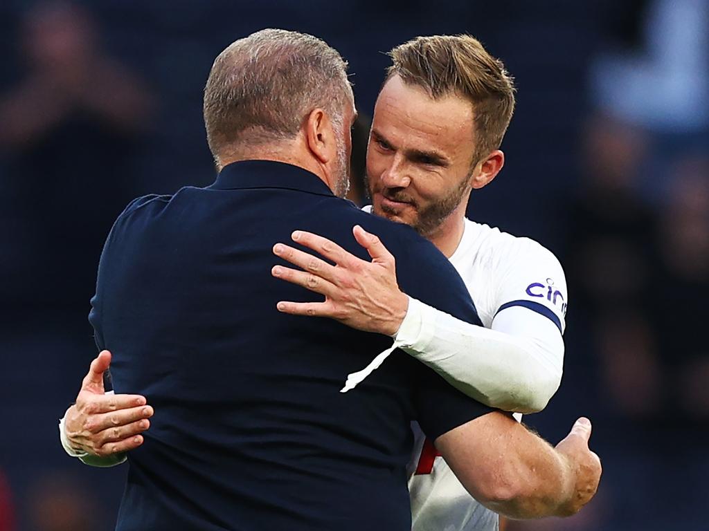 James Maddison and Ange Postecoglou appear to be a match made in heaven. (Photo by Clive Rose/Getty Images)