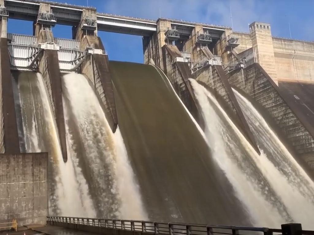 Warragamba Dam reached full capacity and started spilling water at 5.45am Saturday.