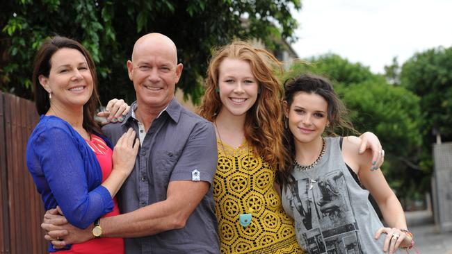 Morris with her House Husbands family - Gary Sweet, Anna McGahan and Georgia Flood. 