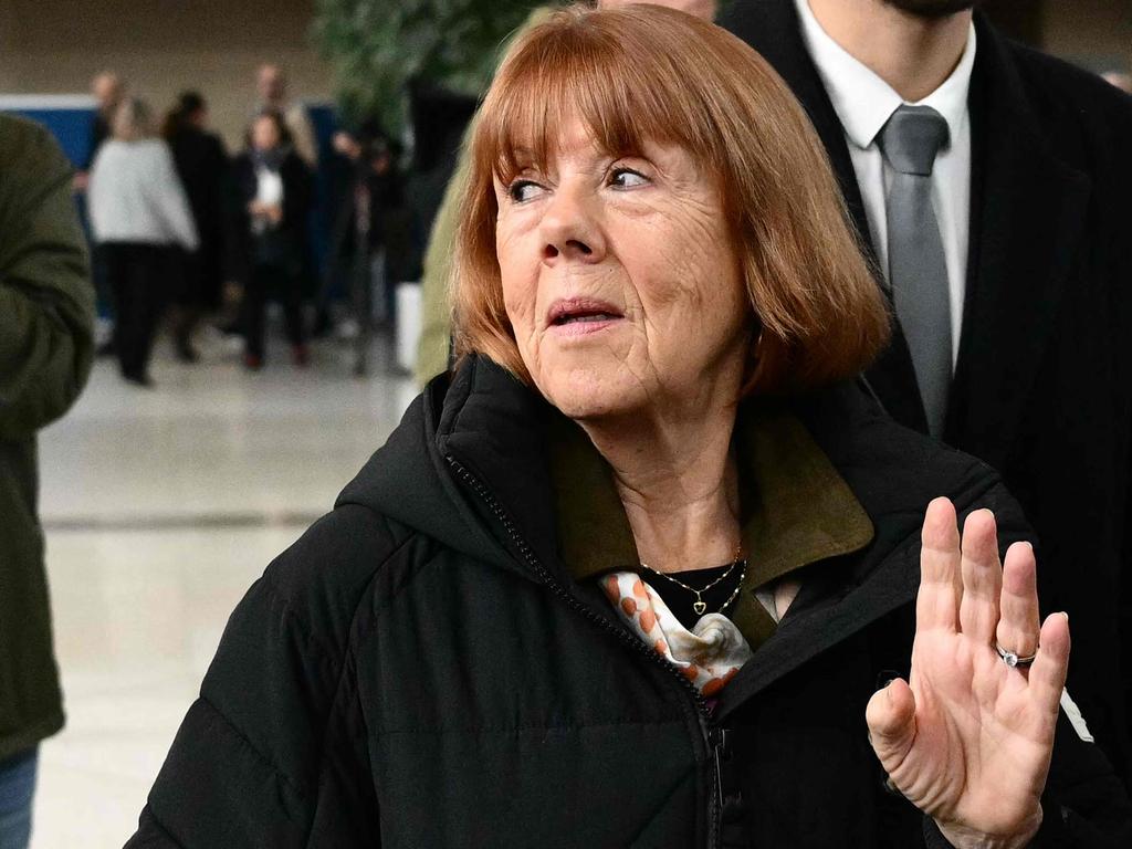 Gisele Pelicot arrives at the courthouse for the trial of her former partner Dominique Pelicot accused of drugging her for nearly ten years and inviting strangers to rape her at their home in Mazan, a small town in the south of France, in Avignon. (Photo by Christophe SIMON / AFP)