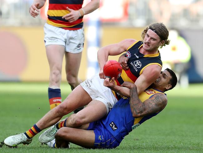 Kelly was slapped with a one-match ban. Picture: AFL Photos/Getty Images