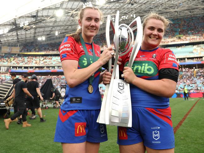 Newcastle’s champion NRLW side have sent a warning to rivals ahead of a blockbuster season opener. Picture: Getty Images