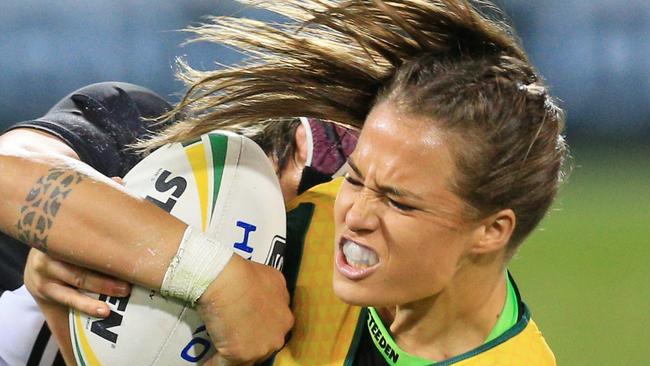 Isabelle Kelly during the Australian Jillaroos v NZ Kiwi Ferns match.