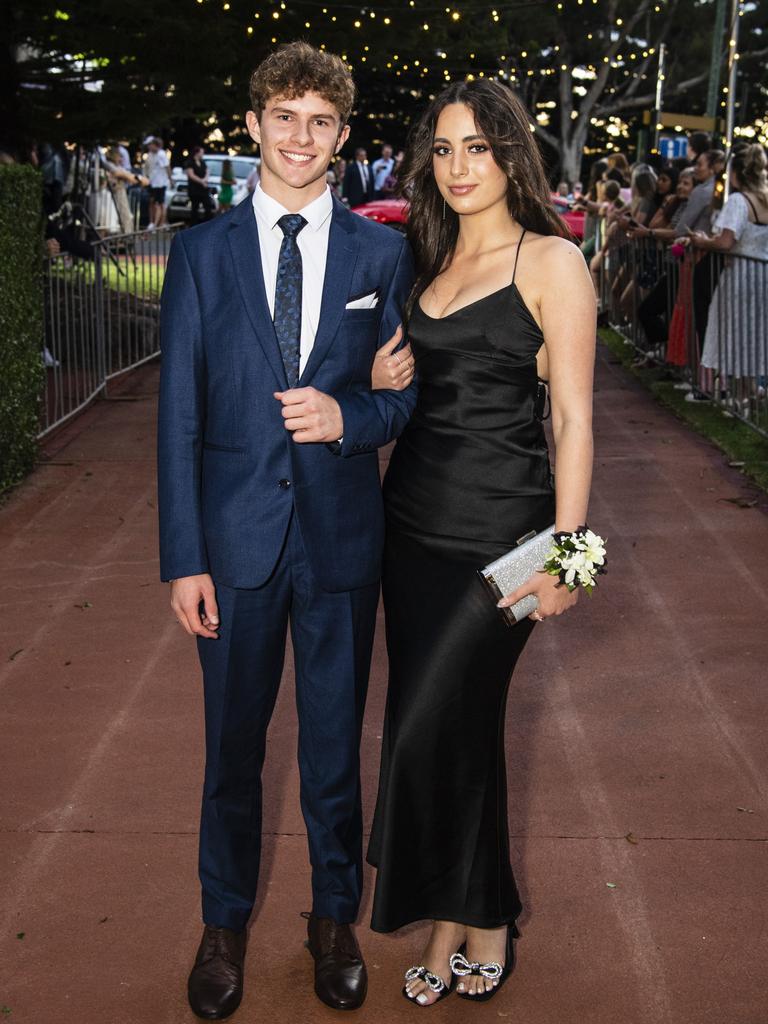 Ryan Coleman and partner Haya Chikhalahabab at St Mary's College formal at Picnic Point, Friday, March 24, 2023. Picture: Kevin Farmer