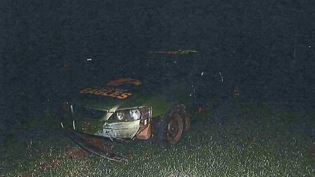 Asked about the car’s damage, Malcolm Abbott said he had “just bumped the gate”. Picture: Supplied.