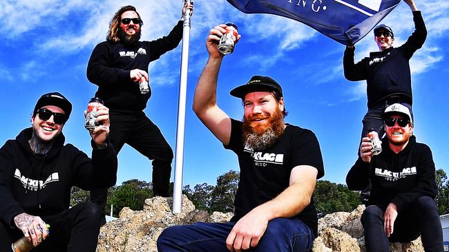 Blagflag Brewing's Ross Holloway, John Coumessos, Ben Baker, Simon Grasby and Steve Barber have plans to build a brewery at a site in the Coolum Beach industrial area.