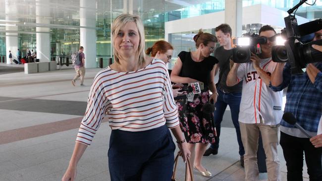 Susan Lamb at Canberra airport yesterday. Picture: Gary Ramage