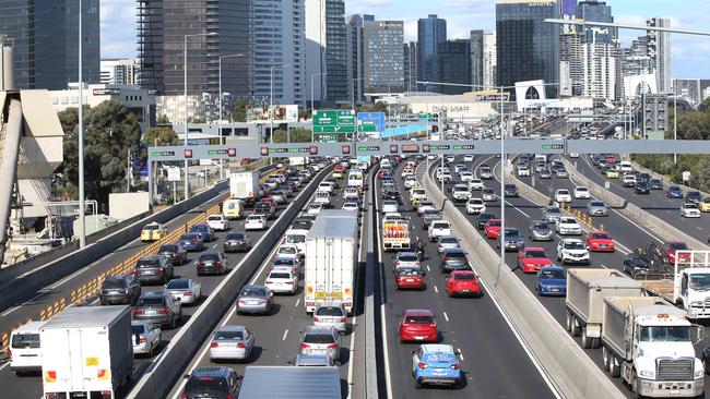 CityLink aimed to make trips quicker – but there is one particular stretch of the toll road that suffers delays during the school term. Picture: David Caird