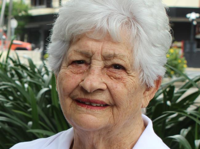 Carmel Baretta, president of the Maltese Corner Fundraising Group, on site at the corner of Victoria and Wood streets, Mackay. Picture: Andrew Kacimaiwai